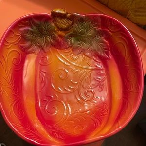 Pumpkin style dish for food candy or whatever you desire gorgeous colors